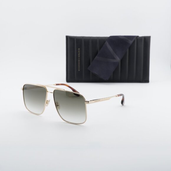 Victoria Beckham VB240S 700 Sunglasses Gold Square Frame, Khaki Gradient Lenses main image 5